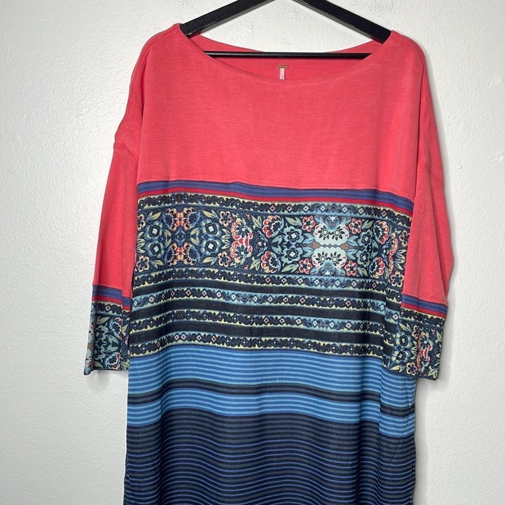 Free People Womens Size XS Steppin Out Dress Tunic Oversized - Picture 6 of 8